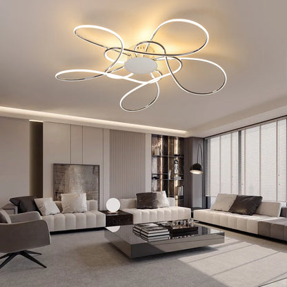 Chrome/Gold Plated Modern LED Chandelier for Living Room Lamp Bedroom Ceiling Chandeliers AC 90-260V Home Deco Light Fixture