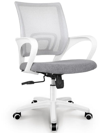 Office Desk Computer Chair Ergonomic Mesh Gaming Mid Back Seat with Comfy Lumbar Support Adjustable Height Swivel, Customized