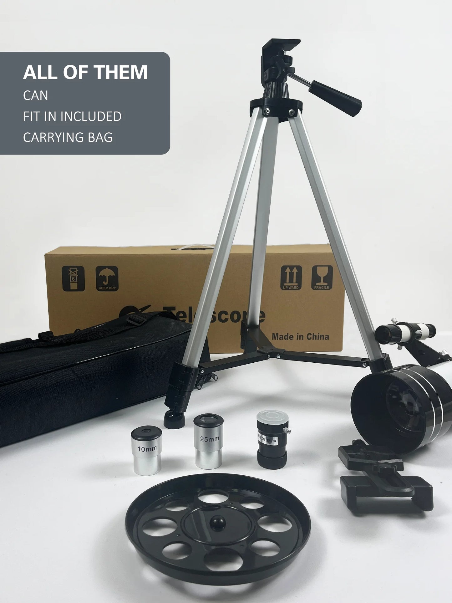 16-120x70mm Astronomical Telescope for Kids & Adults Aperture 400mm refractor Refracting Telescope for Beginners in Astronomy