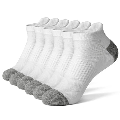 AOTOLK 6/12 Pairs Cotton Man and Women Socks Sports Solid Color Male's Short Sock Cycling Breathable Ankle Summer Running Socks
