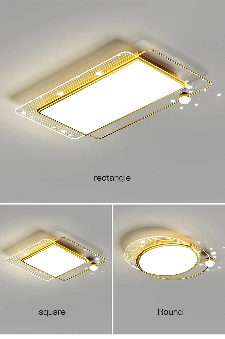 Modern Simple LED Ceiling Lamp Home Decor Bedroom Study Fixture Creative Dining Living Room Lights Children's Room Chandelier