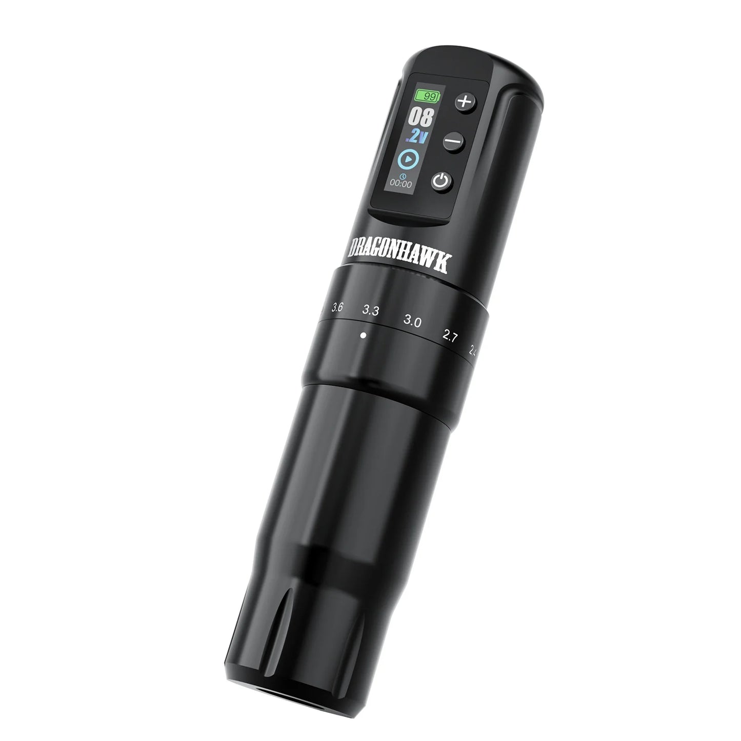 Dragonhawk Wireless Tattoo Machine 7 Strokes Length Power By Mcore-A3 Wireless Wire Battery RCA  Pen Rotary Gun Supplies