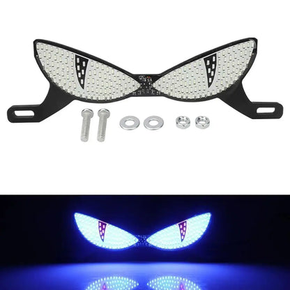 Motorcycle LED License Plate Decorative Lights Snake Eye Rear Tail Light Strobe Flashing Electric Motorcycle Modified Accessory