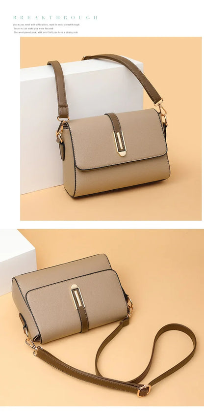 Fashion Crossbody Bag PU Leather Messenger Bag Versatile Sling Shoulder Women's Bag Small Handbags Sac A Main Femme Bolsas