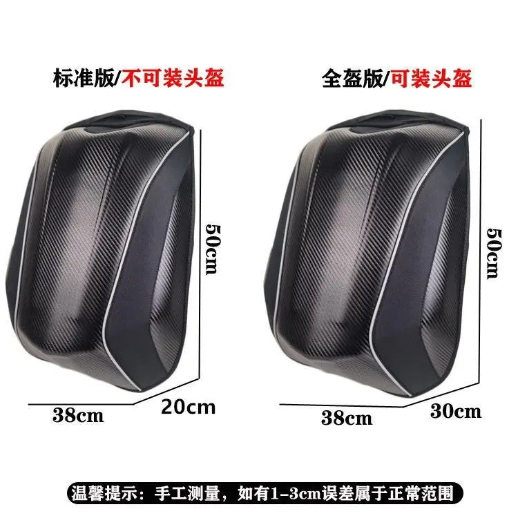 Ogio 30L-48L Waterproof Motorcycle Hard shell backpacks Moto Racing bags MX Motocross Carbon Fiber Full Face Helmet Bags