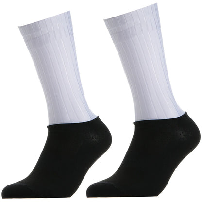 Cycling 2024 Anti Slip Whiteline Silicone Summer Aero Socks Socks Men Bicycle Sport Running Bike Socks Calcetines Ciclismo