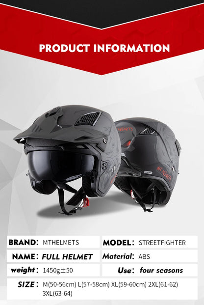 MT New Full Face Helmet Motorcycle Helmets Modular High Quality DOT ECE Approved Personality Off Road Moto Helmets Fashion
