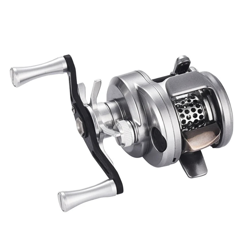 Lizard Fishing BOKI Micro Drum Baitcaster Reel with Weighs 118g 7.6:1 Speed Ratio Carbon Body Shallow Spool Baitcasting Reel