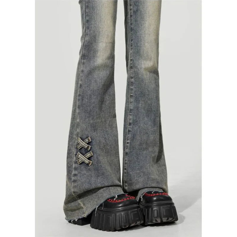 Retro High-waisted Flared Jeans Women's 2025 Summer Thin New Slim-fit Pants