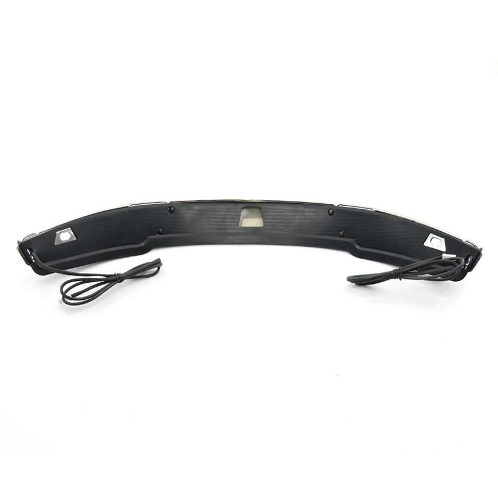 NEW For Harley Touring Street Glide FLHX 2014-2023 Motorcycle LED Chrome Gloss Black White Amber Windshield Trim