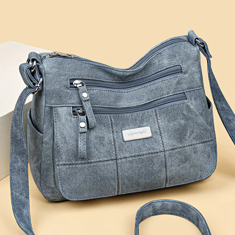 Fashion Women's Canvas Crossbody Bag Luxury Designer Tote Shoulder Bags for Ladie Old Money Messenger Handbags