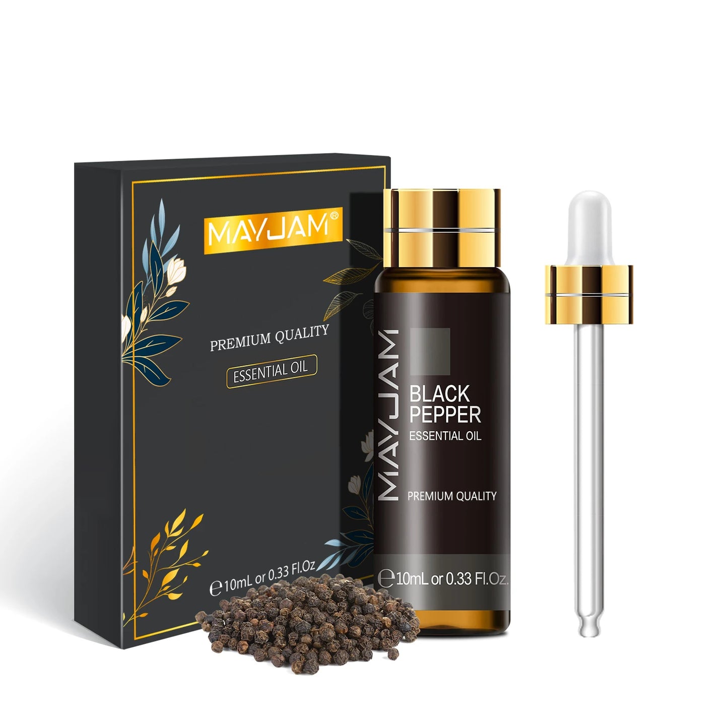 MAYJAM 10ml Pure Essential Oil Lavender Eucalyptus Vanilla Sandalwood Jasmine Bergamot Lemongrass Cinnamon Grapefruit 1pc