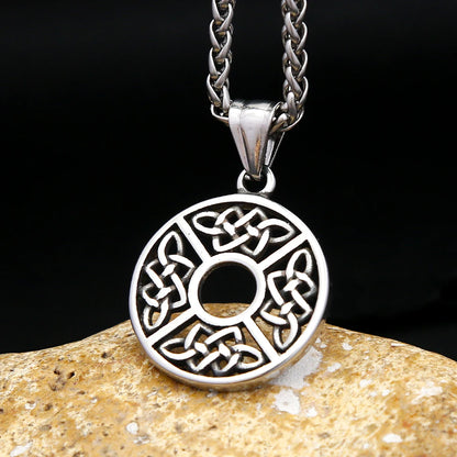 Fashion Small Size Viking Celtic Knot Necklace Stainless Steel Nordic Amulet Pendant For Men Women Jewelry Gifts Dropshipping