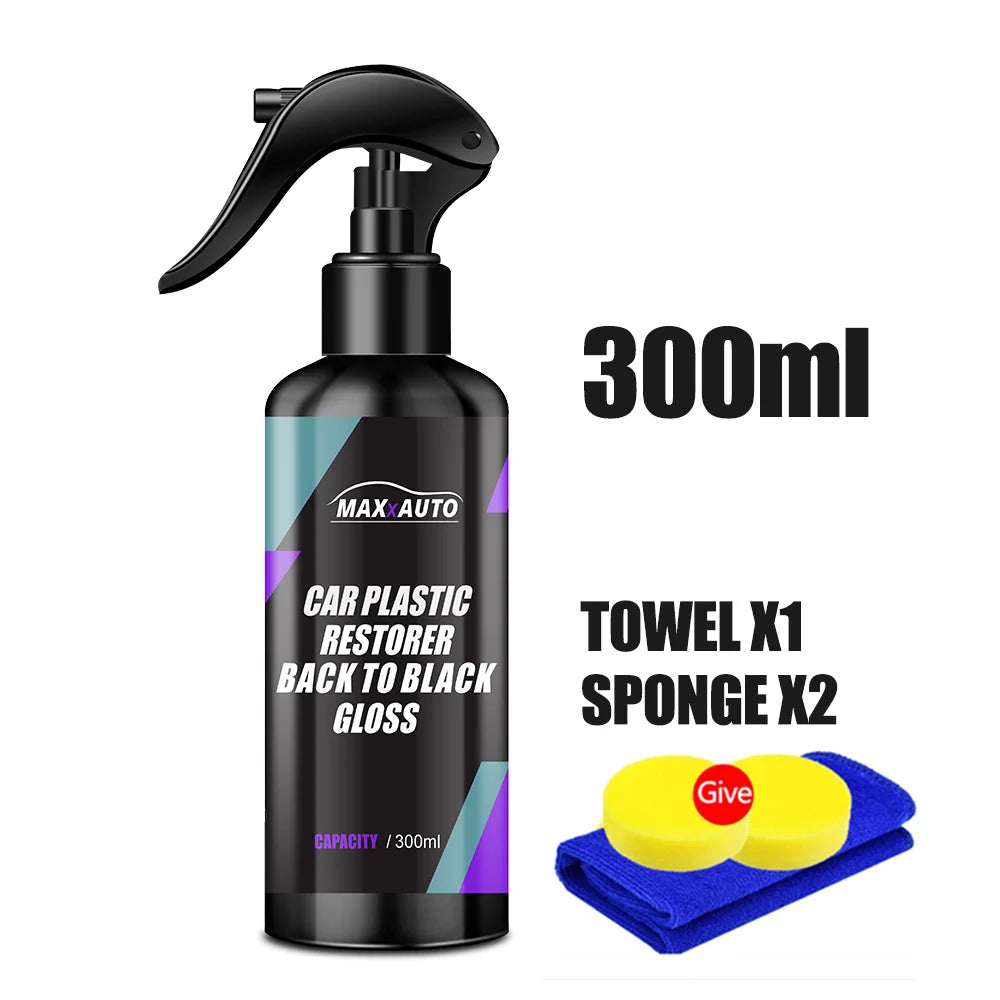 Car Plastic Restorer Back To Black Gloss Plastic Renovator Longlasting Coating Leather Restore Auto Polish Cleaning Products