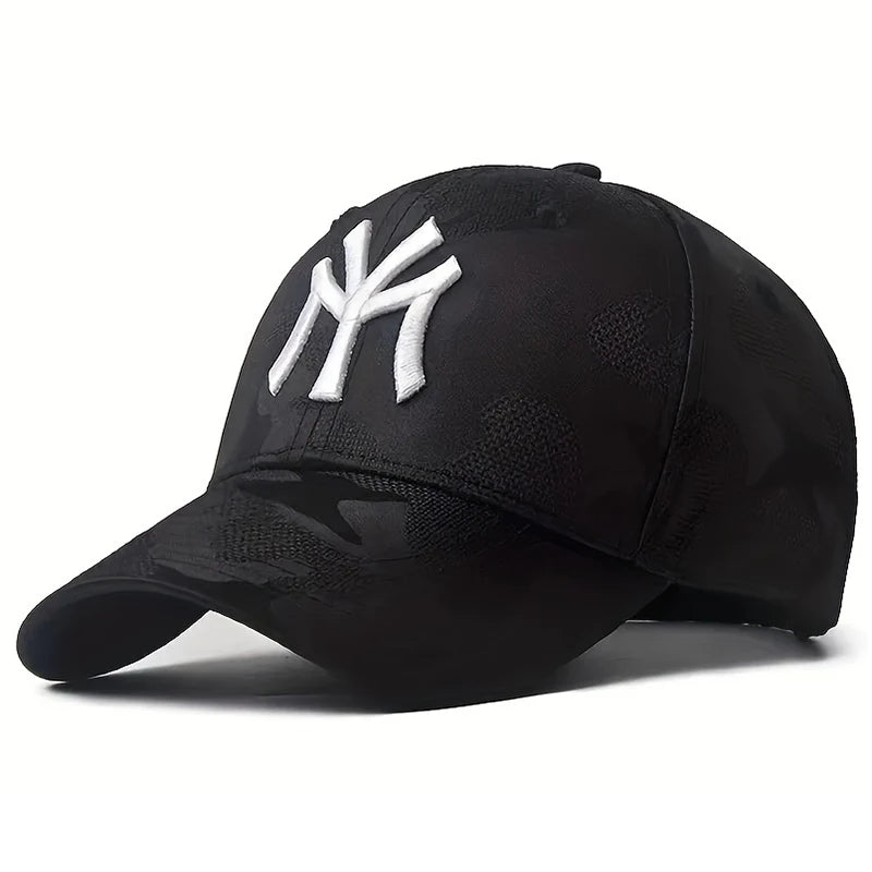 Unisex Letter Embroidery Camouflage Baseball Caps Spring and Autumn Outdoor Adjustable Casual Hats Sunscreen Hat Sports Golf Cap