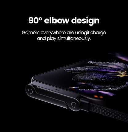 240W 2-in-1 Type C to USB C Fast Charging Data Cable Foldable Phone Holder Type C Fast Charging cabo For iPhone 17 Black/Orange