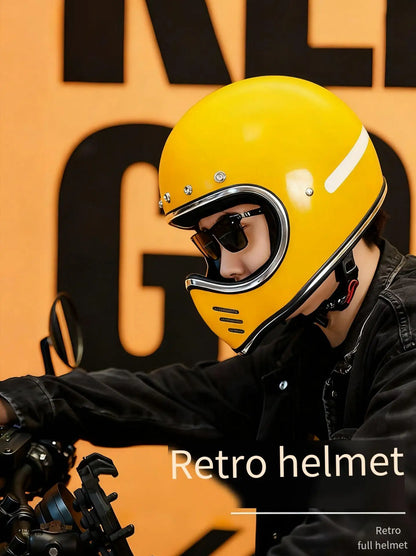 Motorcycle helmet Japanese pointy helmet retro cruise knight helmet motorcycle scooter FRP four seasons space helmet.