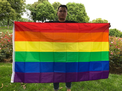 SKY FLAG 90x150cm Homosexual Philadelphia Philly LGBT Gay Pride Rainbow Flag Hanging Polyester Home Decoration