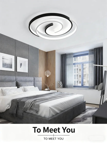 220V 230V Household LED Ceiling Lights Modern Living Room Bedroom Ceiling Light 40/50cm Simple Ceiling Lamp Low Floor Lighting