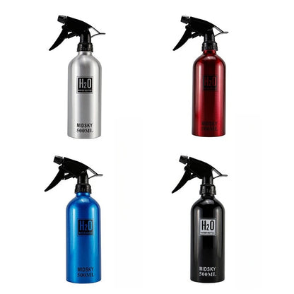 500ml Spray Bottle Refillable Mist Bottle Dispenser Hairdressing Empty Bottle Salon Aluminum Water Can Barber Tools Wholesale