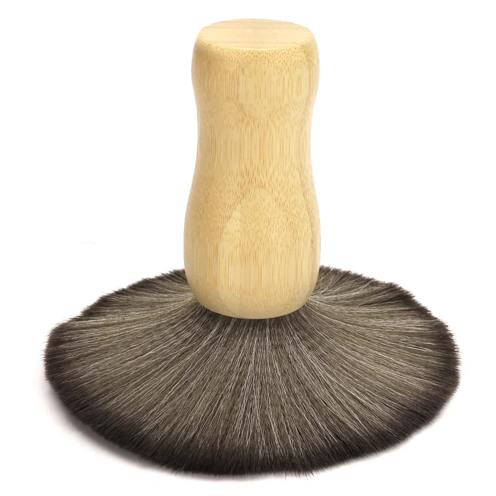 Professional Barber Neck Duster Hair Cutting Brush Soft Bristle Salon Cleaning Brush For Removing Loose Hair