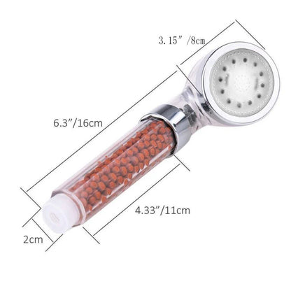 LED Shower Head with Filtration Automatic 7-color Changing Shower Head High Pressure Shower Head Water Saving Spray Showerheads