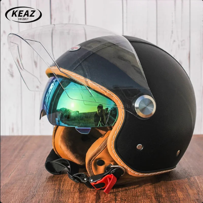 Japan Imported The New DOT Standard Certified Electric Motorcycle Helmet Female Winter Warm Male High Quality and Safety