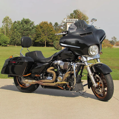 For Street Glide Electra Glide 2014-2024 Front Headlight Fairing with DRL Turn Signal Front Batwing Outer Fairing Accessories