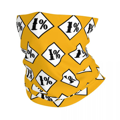 Custom 1 Percenter Essential Sons Bandana Neck Gaiter for Ski Camping Men Women Wrap Scarf TV Show Anarchy Headband Warmer