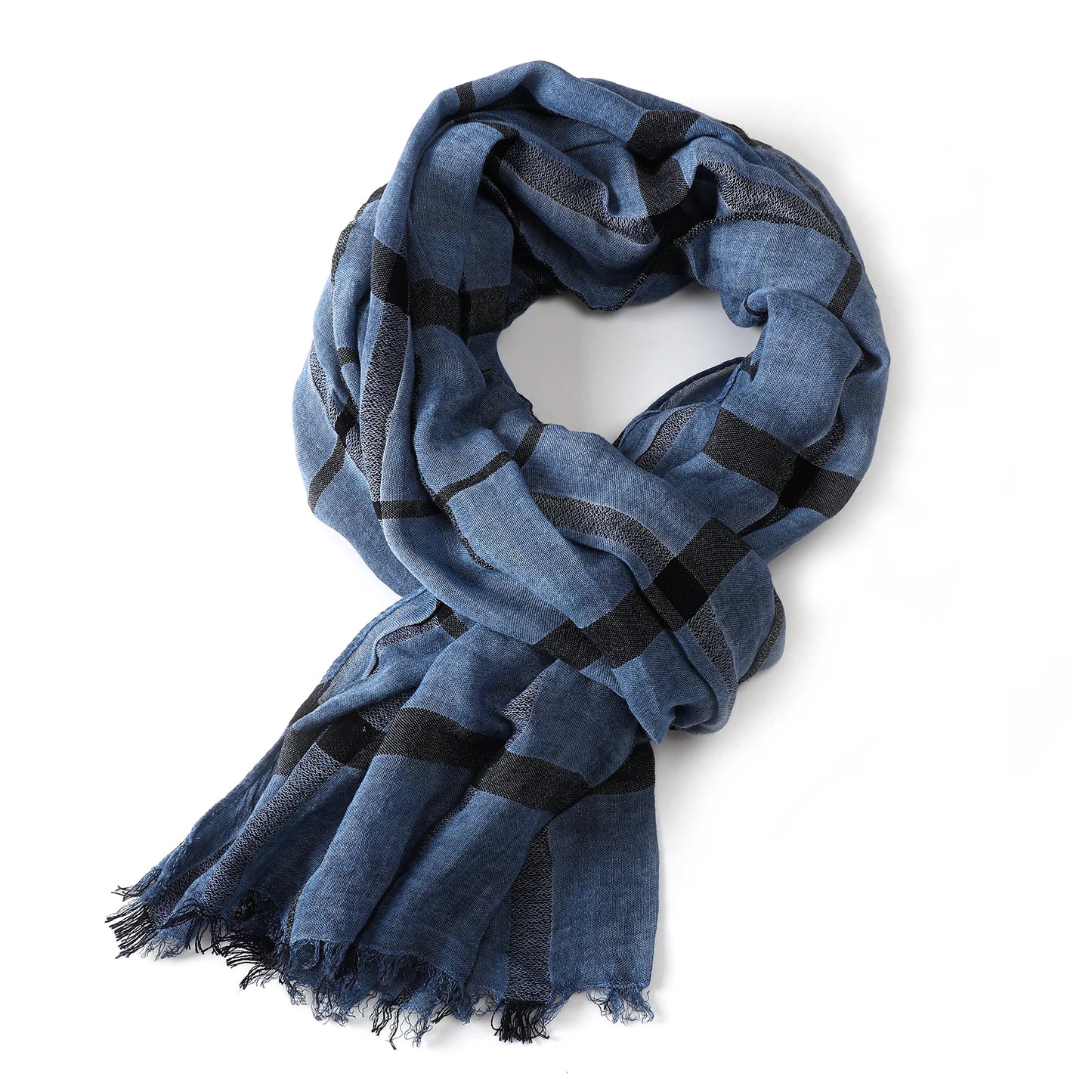 Fashion Plaid Cotton Linen Men Scarves Autumn Winter Warm Men's Scarf Short Tassel Bufanda Male Accessories Pashmina Shawl