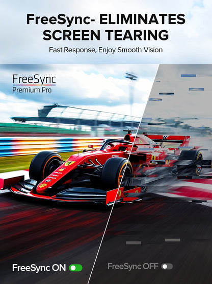 UPERFECT 24.5" 240Hz Portable Gaming Monitor 1ms FreeSync External Display with USB-C Mini-HDMI Port for Laptop Desktop Mini PC