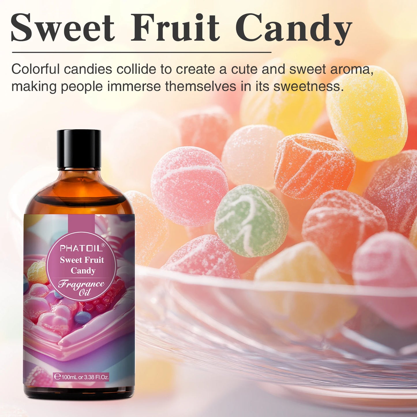 PHATOIL 100ML with Dropper Fragrance Oil For Diffuser Fruit Carnival Almond Vanilla Golden Vintage No.1 Lucifer's Letter Oils