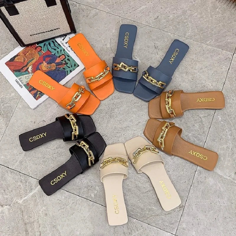 High Quality Purse And Handbag PU Leather Purses And Chain Sandals Sets Flat Shoes And Bag Set Matching Handbag For Women Luxury
