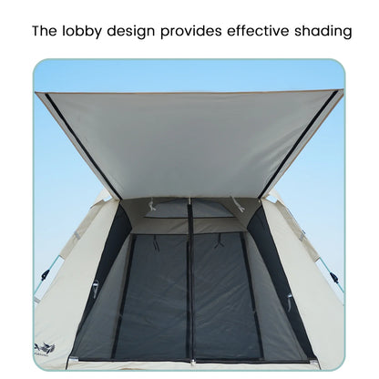 Foldable Portable Camping Tent Enhanced Ventilation Waterproof Wind & Rain Resistant With Storage Bag