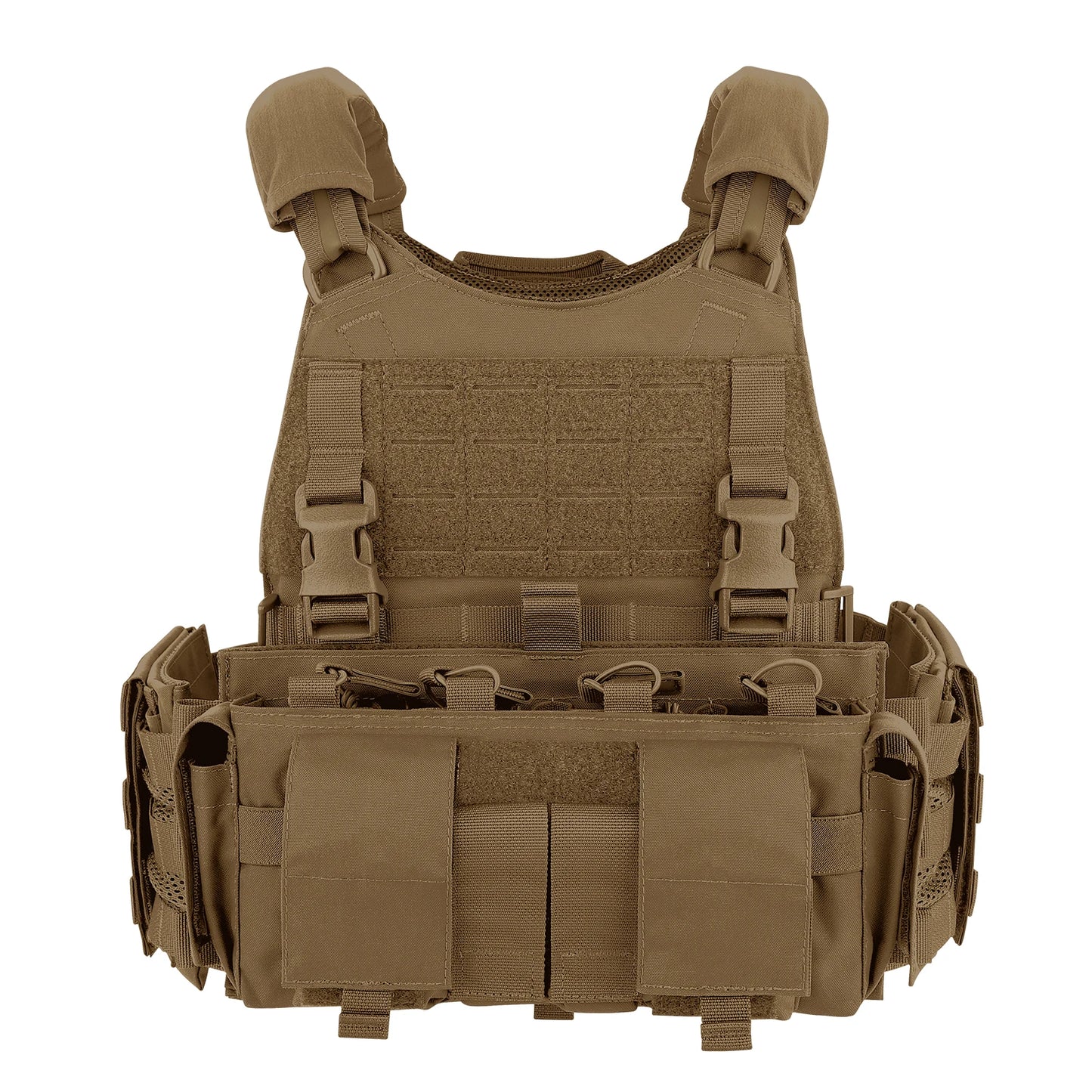 KRYDEX SCARAB Plate Carrier Tactical Heavy Duty Modular MOLLE Vest With 556 Magazine Pouch Placard For Outdoor Hunting