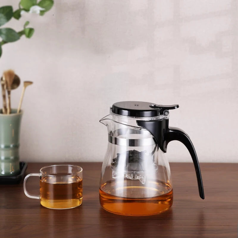 SAMADOYO elegant cup insulation separation bubble teapot heat-resistant glass teapot simple filter tea cup