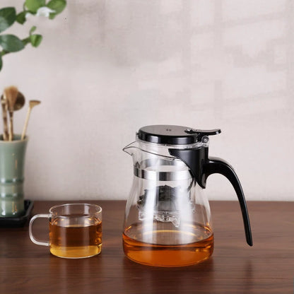 SAMADOYO elegant cup insulation separation bubble teapot heat-resistant glass teapot simple filter tea cup