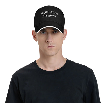 Make Albo Go Away MAGA Sandwich Baseball Cap Hip Hop Australia Saying Unisex Style Adjustable Headwear Travel Gift Hats