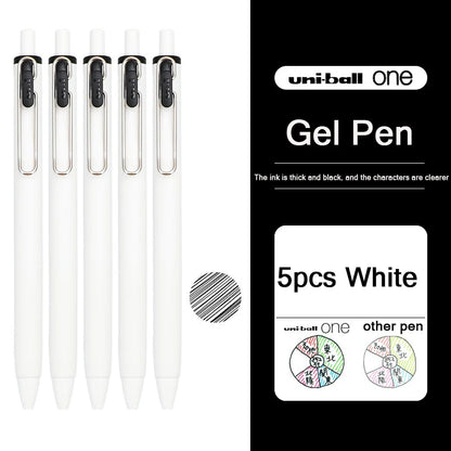 uni-ball one Mitsubishi Limted Gel Pen,Black/Red/Blue/Navy Blue Core Black Technology Signing Canetas for homework,test,meeting
