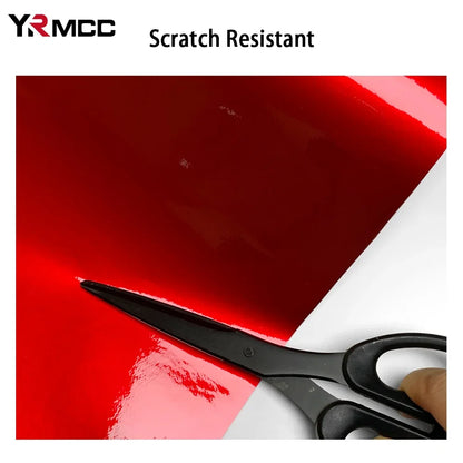 Car Stickers DIY Self Adhesive Glossy Films Gray Silver Red Wrap Vinyl Film Waterproof Anti Scratch Sticker for Car Accessories