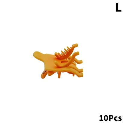 10Pcs New S/L Perm Hair Clip Reusable Hair Curl Barbershop Hook Loop Hair Rollers Styling Clamps Men