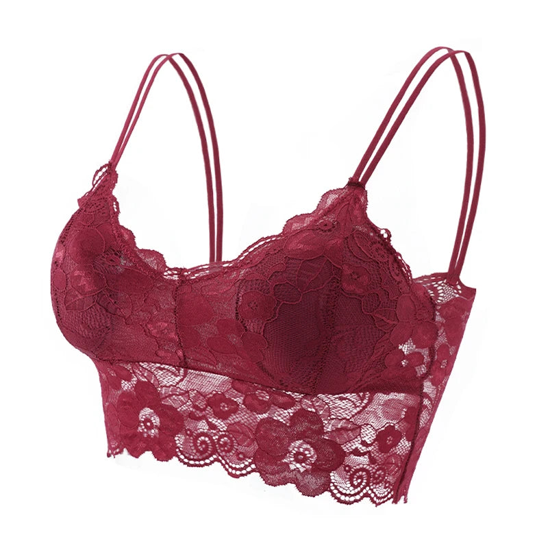 Fashion Women Bralette Bra Female Tops Hot Sale Female Lace Strap Wrapped Chest Shirt Top New Underwear Bras
