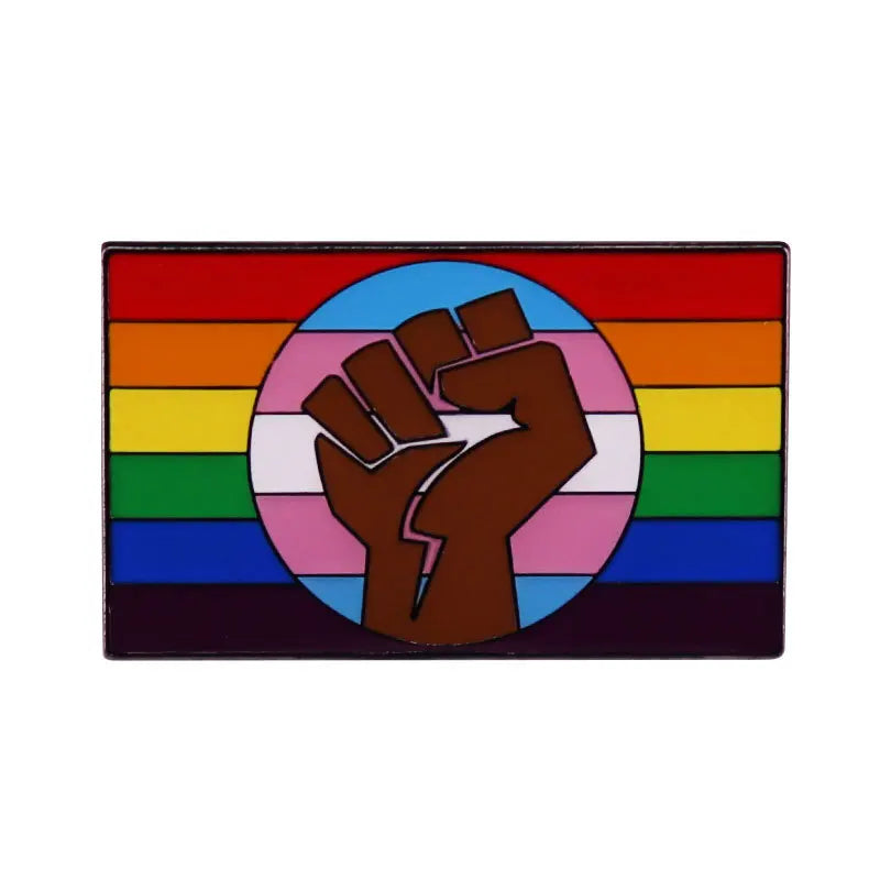 LGBT Gay Pride Rainbow Flag Heart Enamel Pins Fashion Lapel Metal Badges Backpack Brooches Proudly Go Purride Pin Wholesale