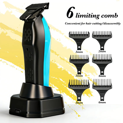 Professional BRDCLIP Barber Cordless Hair Clipper Kit DLC Ceramic Moving Blade Trimmer 75000RPM Grooming Tool Brushless Motor