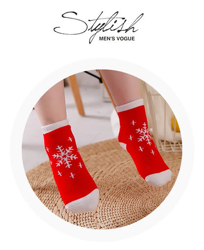 2022 Hot Children's Christmas Terry Socks Plush Thick Warm Omfortable Cartoon Santa Snowflake Baby Boys and Girls Med Tube Sock