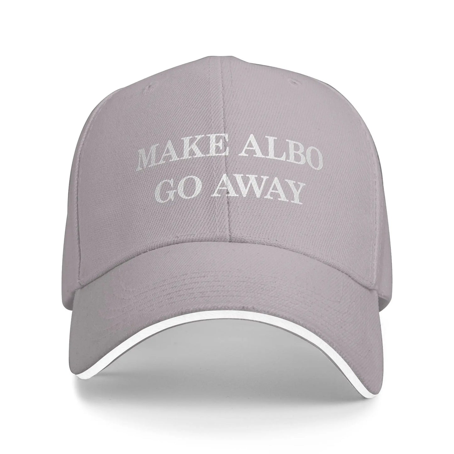 Make Albo Go Away MAGA Sandwich Baseball Cap Hip Hop Australia Saying Unisex Style Adjustable Headwear Travel Gift Hats