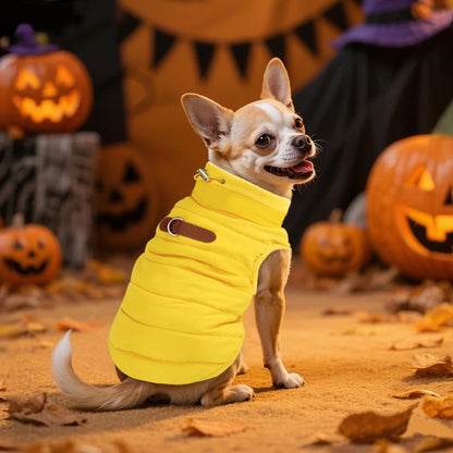 Warm Dog Clothes Thick Cotton Pet Clothing Soft Fur Padded Winter Dog Coat Jacket Clothes For Small Medium Dogs Cats Chihuahua