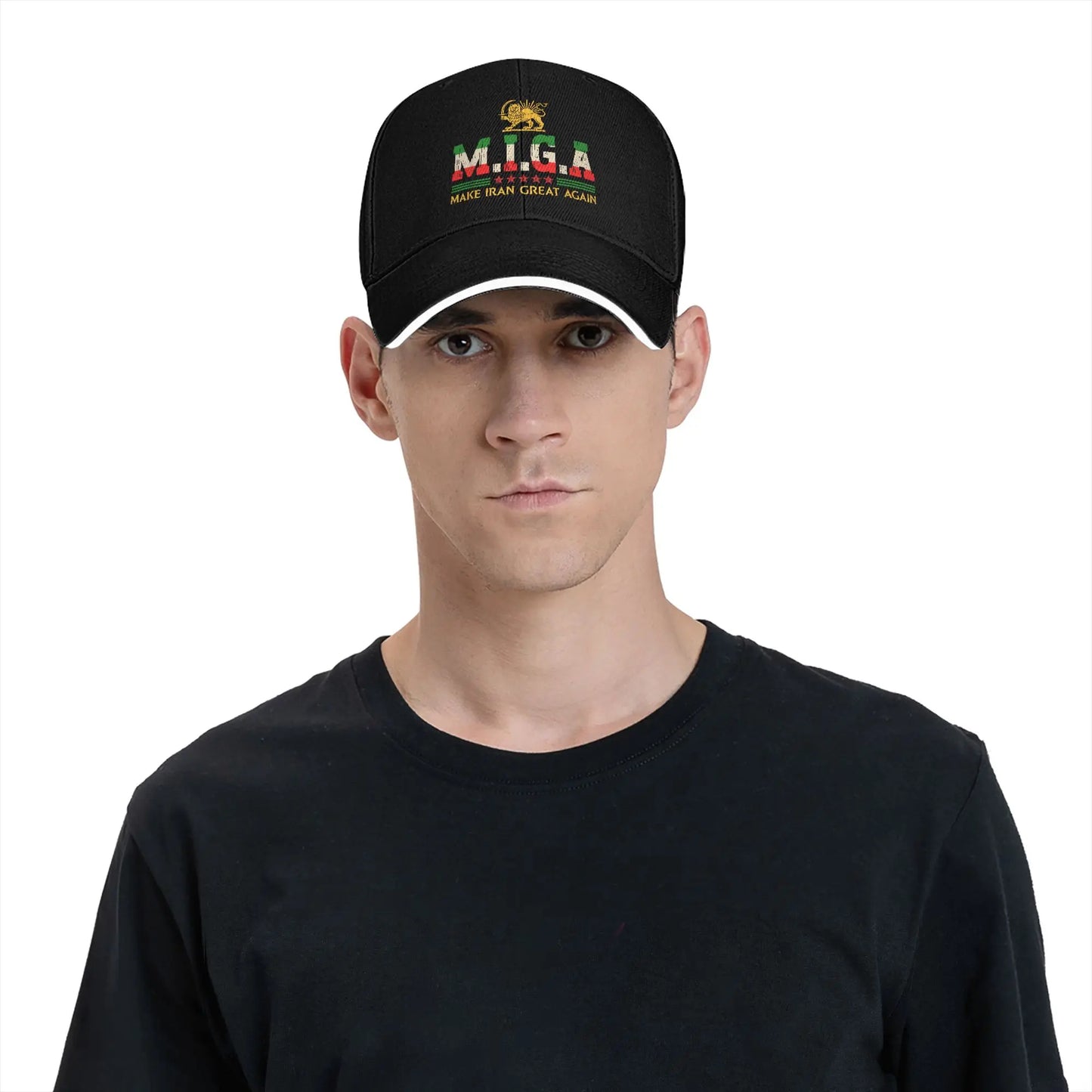 Summer Iranian Make Iran Great Again Emblem Of Iran MIGA Baseball Cap y2k Sun Trucker Hat Unisex Men Wholesale Baseball Caps