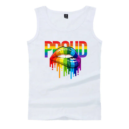 Fashion LGBT Love men tank top LGBT Flag fitness sleeveless shirt Lesbian Gay summer vest LGBT pride tank tops Men's clothing