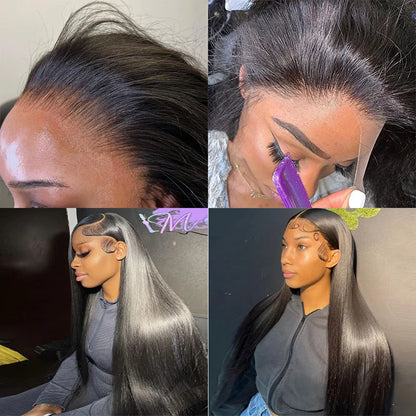 13x4 13x6 Ear To Ear Transparent Frontal Lace Only Straight 2x6 4x4 5x5 6x6 HD Lace Closure Human Hair 100% Brazilian Hair Quality Soft Silky Pre Plucked Bleached Knots Natural Hairline Virgin Hair Pieces For Women Daily Hair